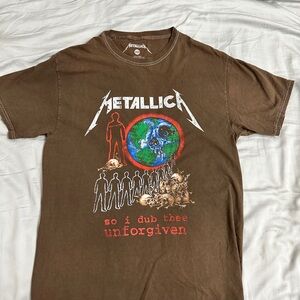 Metallica T-Shirt So I Dub Thee Unforgiven Cotton Gray Short Sleeve Mens Medium